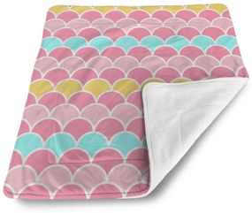 Sablio Deka pre bábätko Farebné šupiny - 80x100 cm