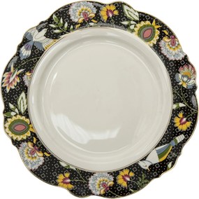 Jedálenský tanier Black Garden - Ø 28*2 cm