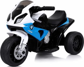 LEAN CARS Elektromotor na akumulátor BMW S1000RR, trojkolka, modrá
