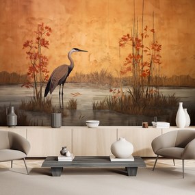 Gario Fototapeta Orientálny žeriav vo vode Materiál: Vliesová, Rozmery: 100 x 70 cm