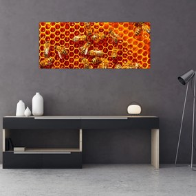 Obraz - Medový plást (120x50 cm)