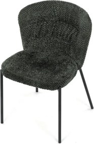 Jedálenská stolička bouclé, zelená CT-W1077 GRN2