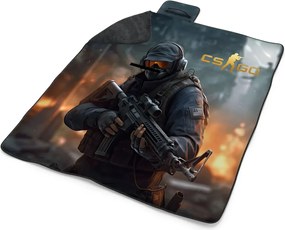 Sablio Plážová deka CS:GO Vojak 2: 200x140 cm