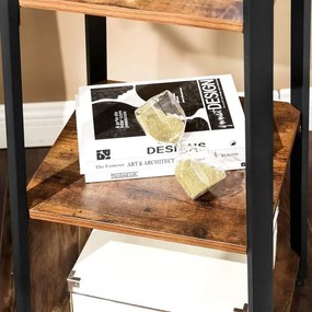 Stojanový vešiak LINEA čierny/hnedý