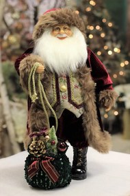 Klasik vianočný Mikuláš dekorácia 45cm