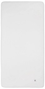 Bellamy Dětské bílé jersey prostěradlo WHITE 70 x 140 cm