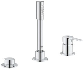GROHE 19965001 - Vaňová trojotvorová batéria LINEARE lesklý chróm