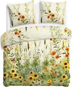 SATÉNOVÉ OBLIEČKY SATYNLOVE PREMIUM 200X220 CM, 2KS 70X80 CM KVETY