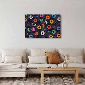 Obraz - Hudobné gramofónové platne (90x60 cm)