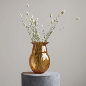 Oranžová sklenená váza Airy 30 × ∅ 20 cm