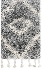 Kusový koberec shaggy Tizoc sivý 200x300cm