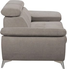 Dvojsedák Gisele, béžová taupe látka