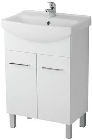 Cersanit Olivia, umývadlová skrinka 52cm, biela lesklá, S543-003-DSM