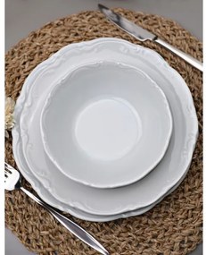 18-dielna jedálenská súprava, biela/porcelán