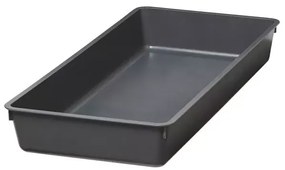 Goodhome Organizér do zásuvky, do kuchyne, príborník – NITAKI sivý plast 20 x 43 cm