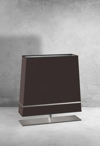 Stolná lampa Volans, 1x tmavosivé/strieborné textilné tienidlo, ch