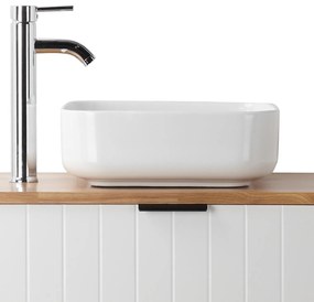 Umývadlo na dosku Houseland Lavio 80 cm biele