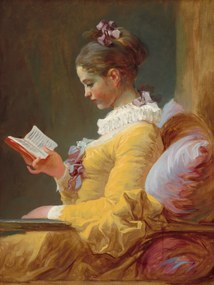 Umelecká tlač The Reader (Young Girl Reading) - Jean-Honoré Fragonard, (30 x 40 cm)