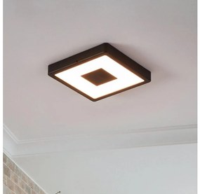 Eglo 900283 - LED Vonkajšie stropné svietidlo IPHIAS LED/17W/230V IP44 čierna