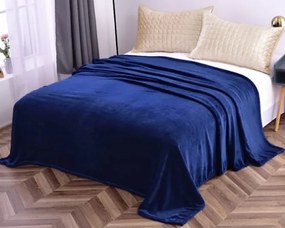 Deka Modrá Polyester 220 x 200 cm