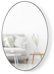 Umbra Zrkadlo HUBBA oválne 61x91 cm s titánovým lemom