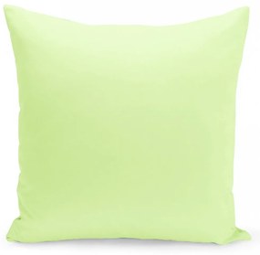 Jednofarebná obliečka v svetlo zelenej farbe 40x40 cm