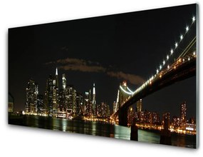 Nástenný panel  Most mesto architektúra 140x70 cm