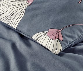 Posteľná bielizeň z mikrovlákna, štandardná veľkosť, tmavomodrá