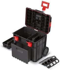Kufor s kolieskami A, 51 cm, priehradka a organizér, čierna