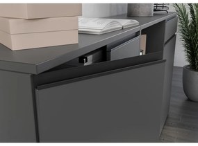 Antracitová skrinka 81x120 cm Bedano – Germania