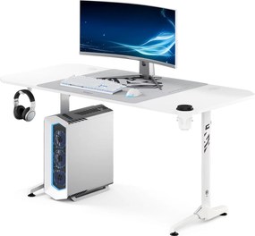 Biely herný a kancelársky stôl X-Mate 160 x 75 x 75 cm Doablo Chairs