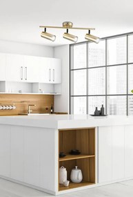 Candellux Mosadzné stropné svietidlo Colly pre žiarovku 3x GU10 93-01733