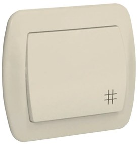 AW7 krížový vypínač béžový