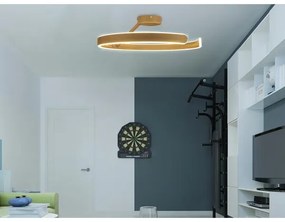 LED Stmievateľný prisadený luster LED/72W/230V 3000-6500K zlatá + diaľkové ovládanie