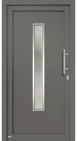 Vchodové plastové dvere A2210 100 P, antracit/biela
