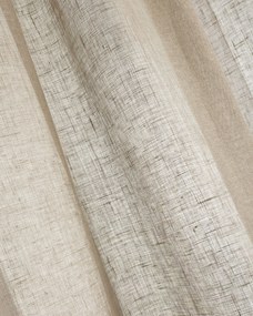 Záves so systémom FLEX (dvojité spony flex) farba produktu béžová látka polopriehľadný, zapletaná