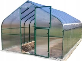 Polykarbonátový Skleník Tunel 18M2 300X600 Ptf Poľsko Hliníková Zelená