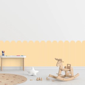 PIPPER. Textilná samolepiaca tapeta - Oblúk - Žltá farba Farba: Bledá, Veľkosť: 80 cm