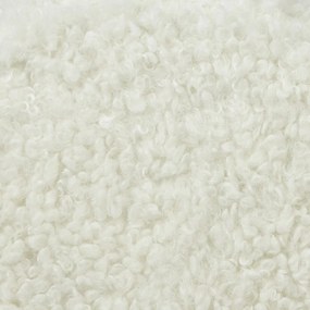 Biely plyšový kučeravý vankúš Curly Teddy White Off - 40*15*60cm