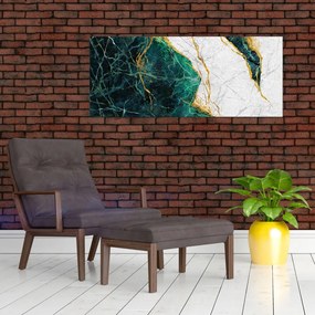 Obraz - Tyrkysový mramor (120x50 cm)