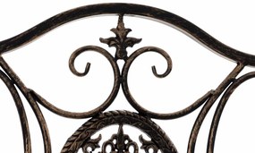 Súprava kovových stoličiek a stola Aldeano (SET 2+1) - Bronzová