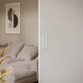 POSUVNÉ DVERE LAGOS BIELE MATNÉ + ZLATÉ LIŠTY