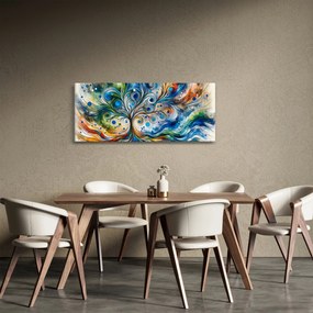Obraz – Farebný energetický strom (120x50 cm)