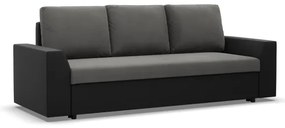 Trojmiestna rozkladacia sedačka LUGO tmavosivá / čierna