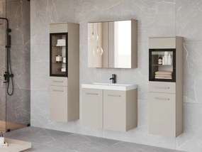 Kúpeľňový nábytok Apogon II, Farby: kašmírová béžová, Sifón: so sifónom, Osvetlenie: bez osvetlenia, Umývadlová batéria: Maro Blo 020M