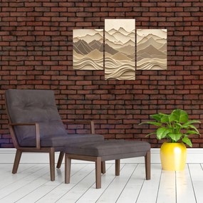 Obraz - 3D línia hôr (90x60 cm)