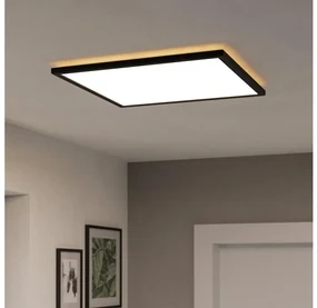 Eglo 901457 -LED St. kúpeľ. svietidlo ROVITO-R 17W/230V 50x50 cm IP44 čierna + DO EG901457
