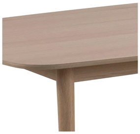 Rozkladací jedálenský stôl s doskou v dubovom dekore 210x100 cm Aston - Actona