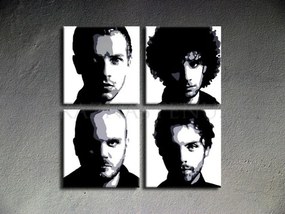 Ručne maľovaný POP Art obraz Coldplay
