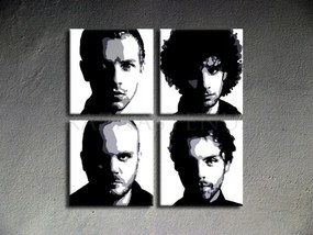 Ručne maľovaný POP Art obraz Coldplay | rôzne rozmery